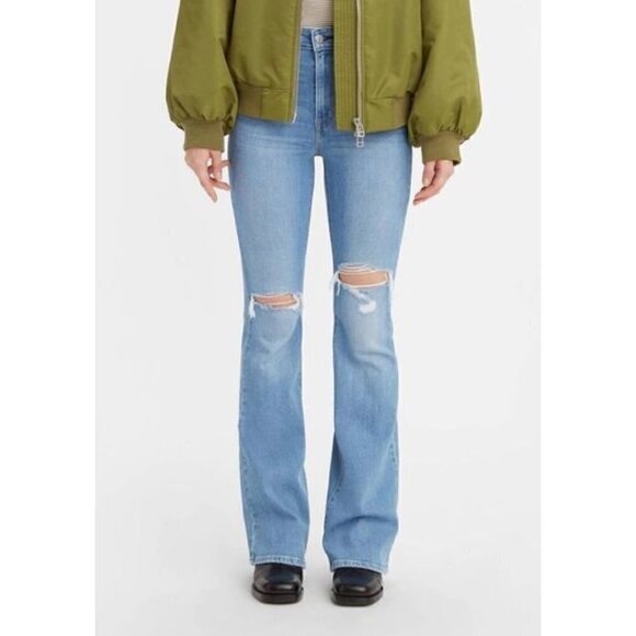 Levi's 726 Hypersoft High-rise Flare Jeans, Size 6 Long - Picture 3 of 10